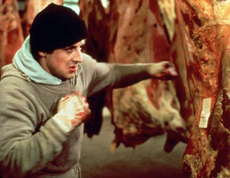 Rocky Punching Meat